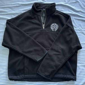 Chrome hearts quarter zip fleece top